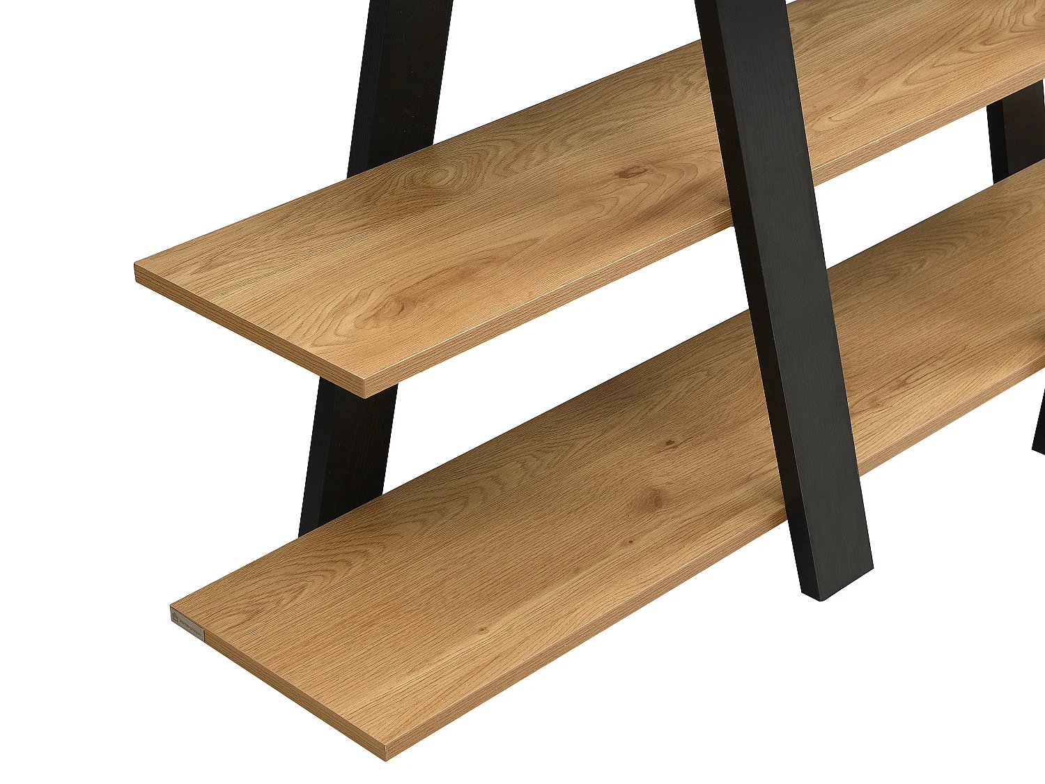 Scaffale con 5 ripiani - Naturale e Nero - TUZLA