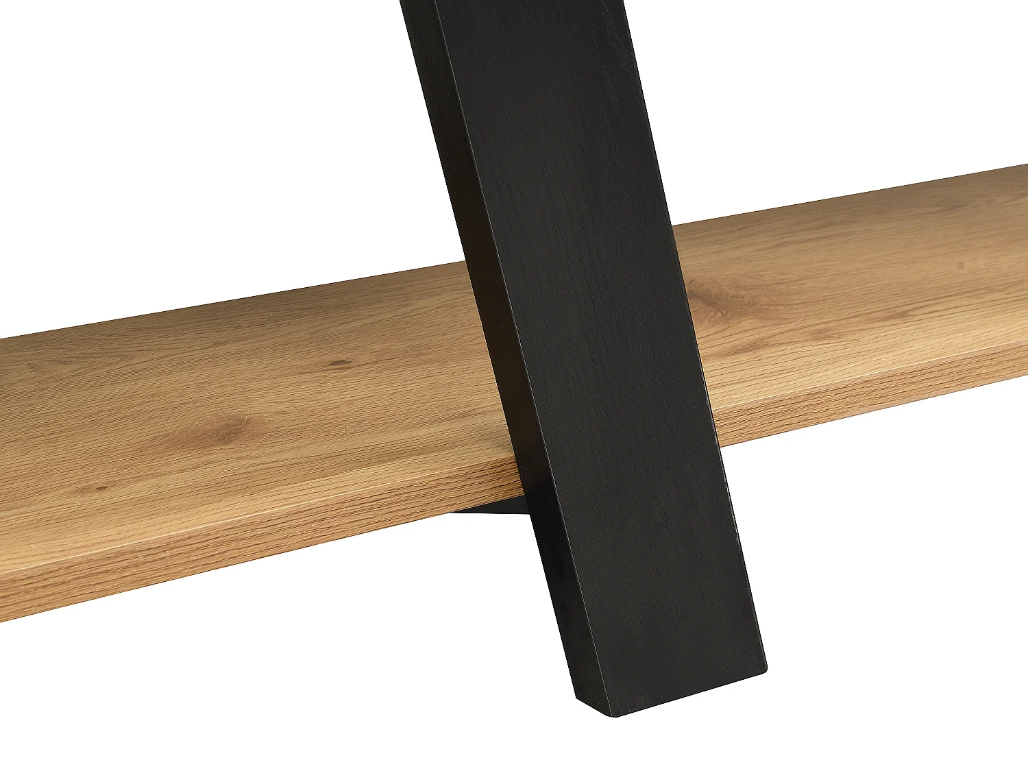 Etagère avec 5 tablettes - Naturel et Noir - TUZLA