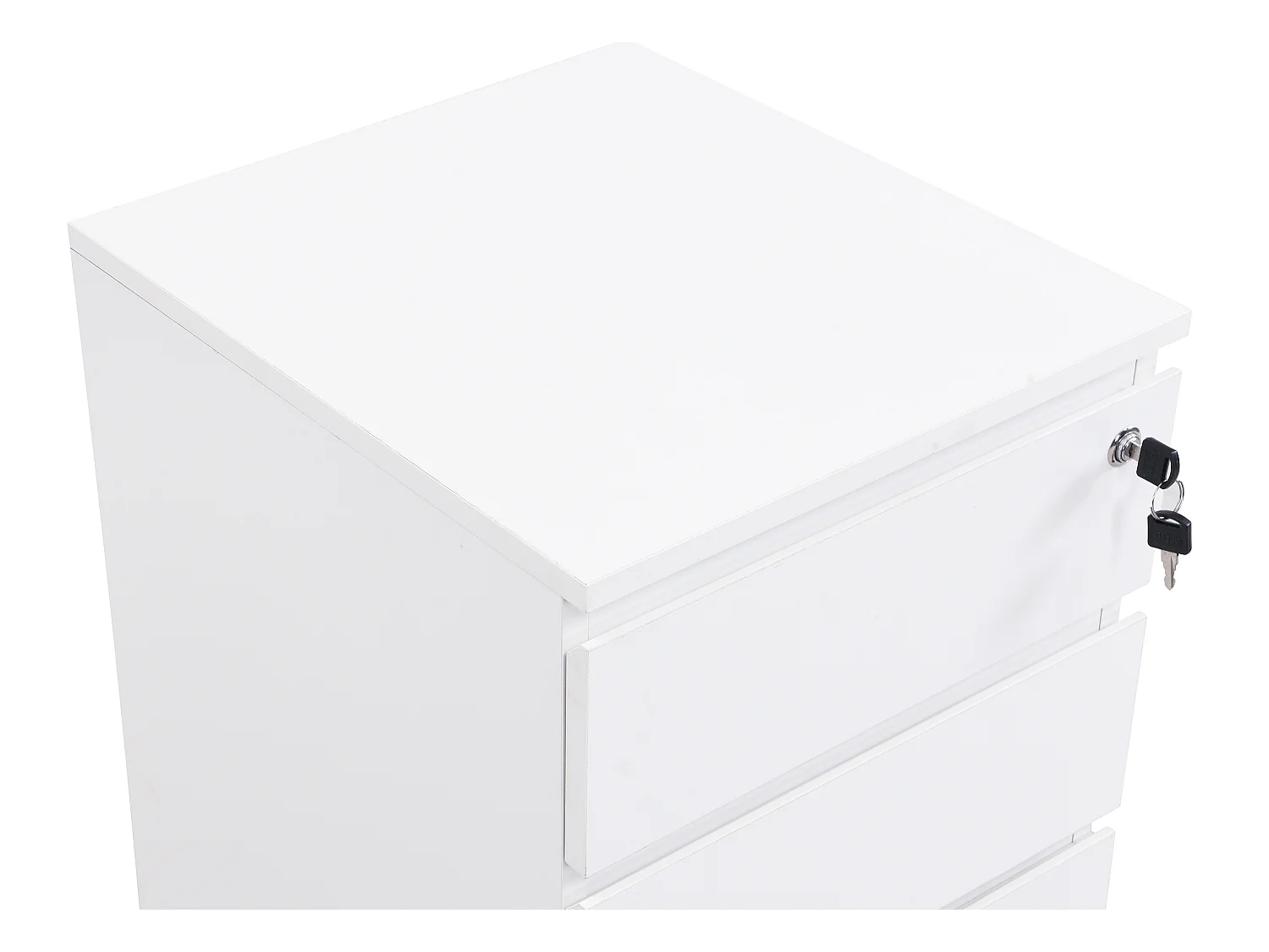 Caisson de bureau - 3 tiroirs - Blanc - OLBERDA