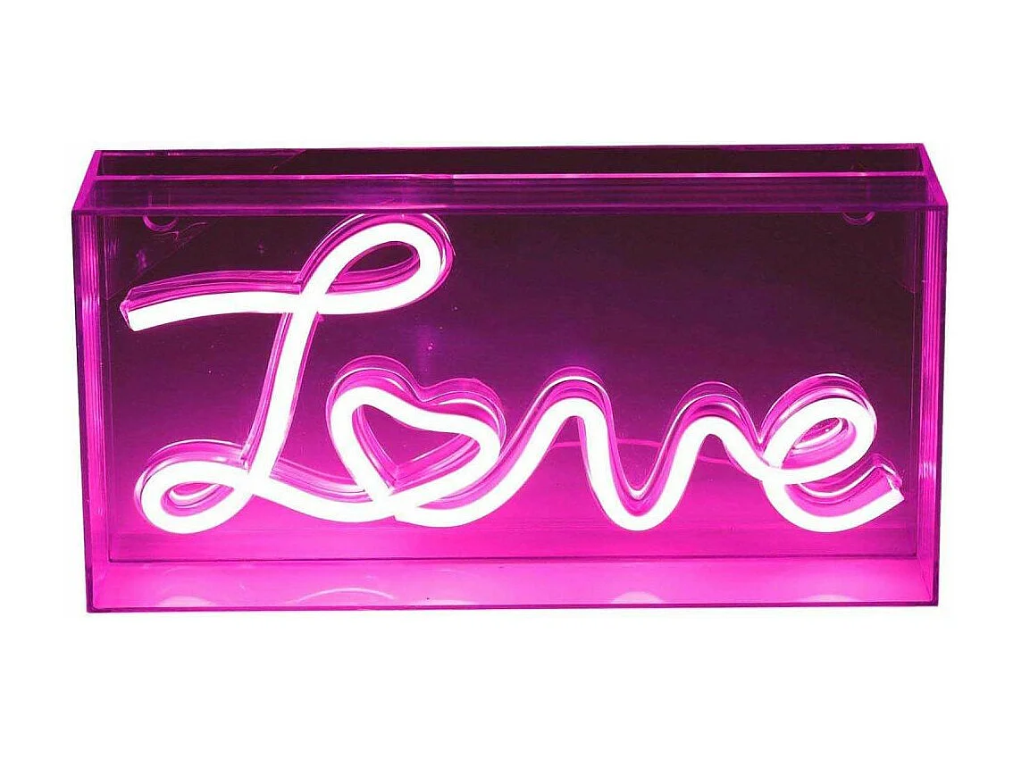 Décoration lumineuse  led Néon Love (rose)