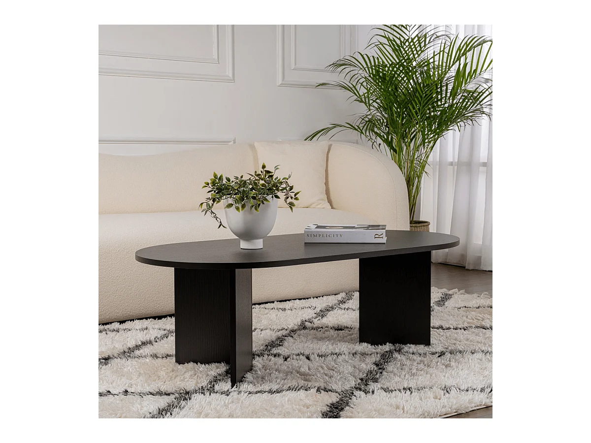 Ovale salontafel L119 cm - IRIS