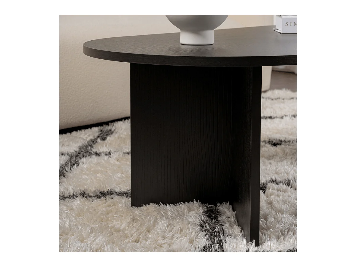 Ovale salontafel L119 cm - IRIS