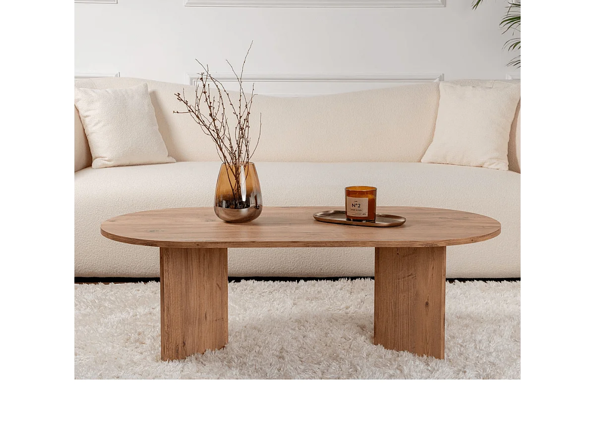Ovaler Couchtisch L119 cm - IRIS