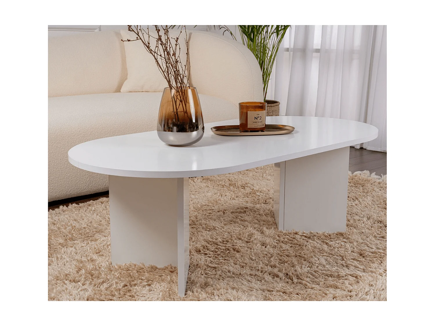 Table basse ovale L119 cm - IRIS