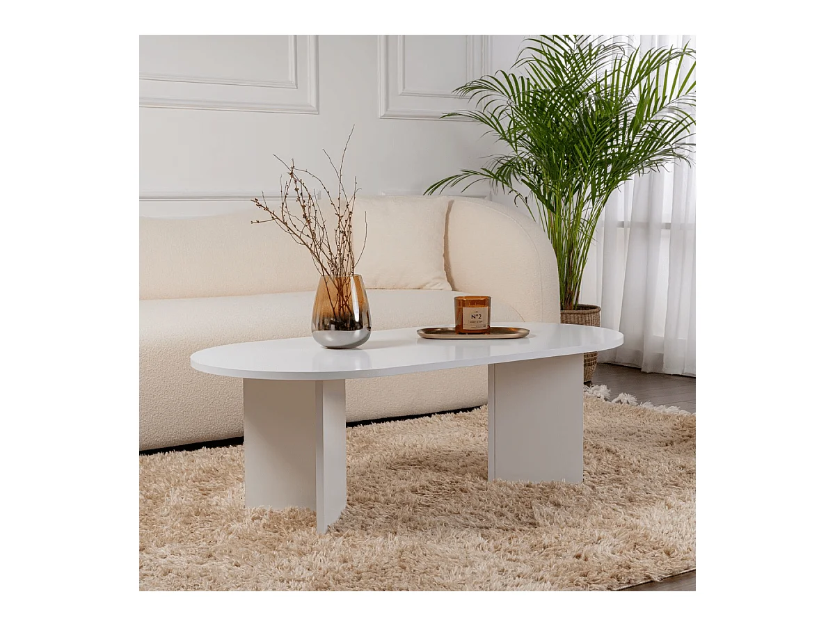 Ovaler Couchtisch L119 cm - IRIS