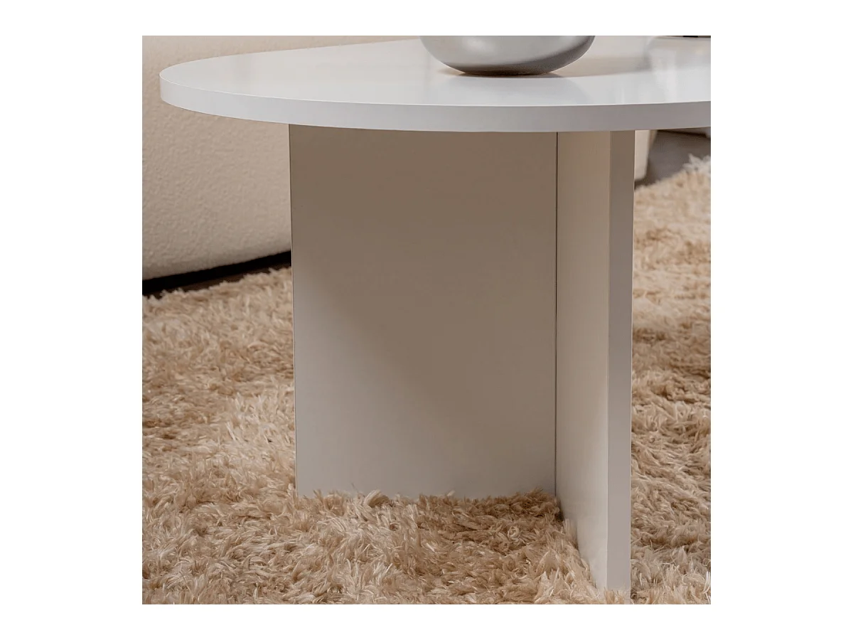 Ovaler Couchtisch L119 cm - IRIS