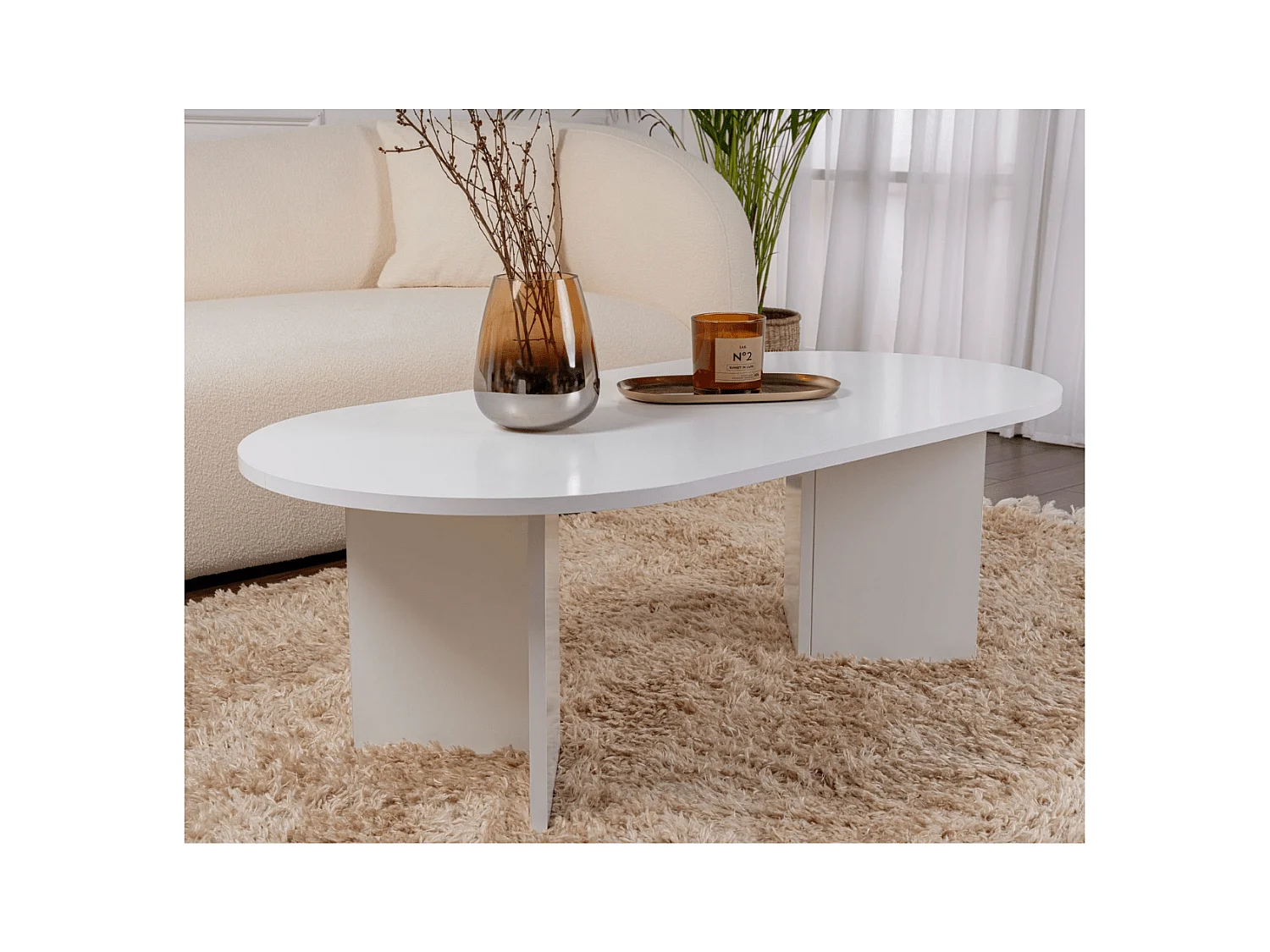 Ovaler Couchtisch L119 cm - IRIS