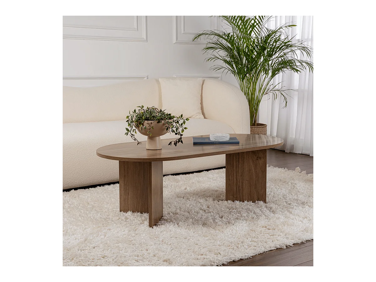 Ovaler Couchtisch L119 cm - IRIS