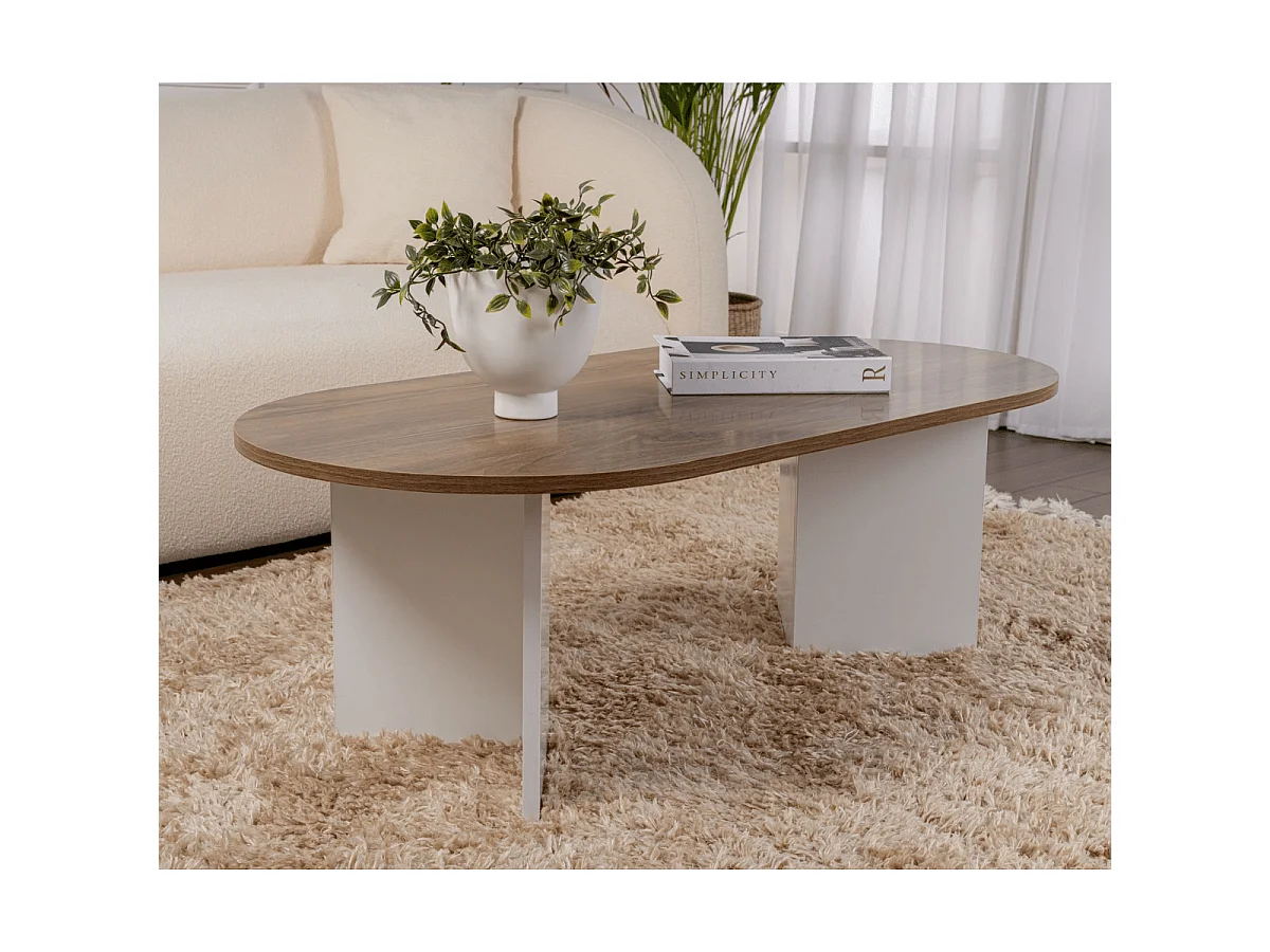 Ovaler Couchtisch L119 cm - IRIS