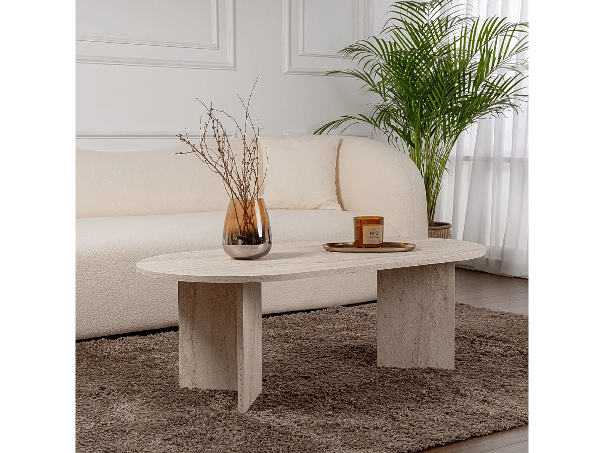 Ovale salontafel L119 cm - IRIS