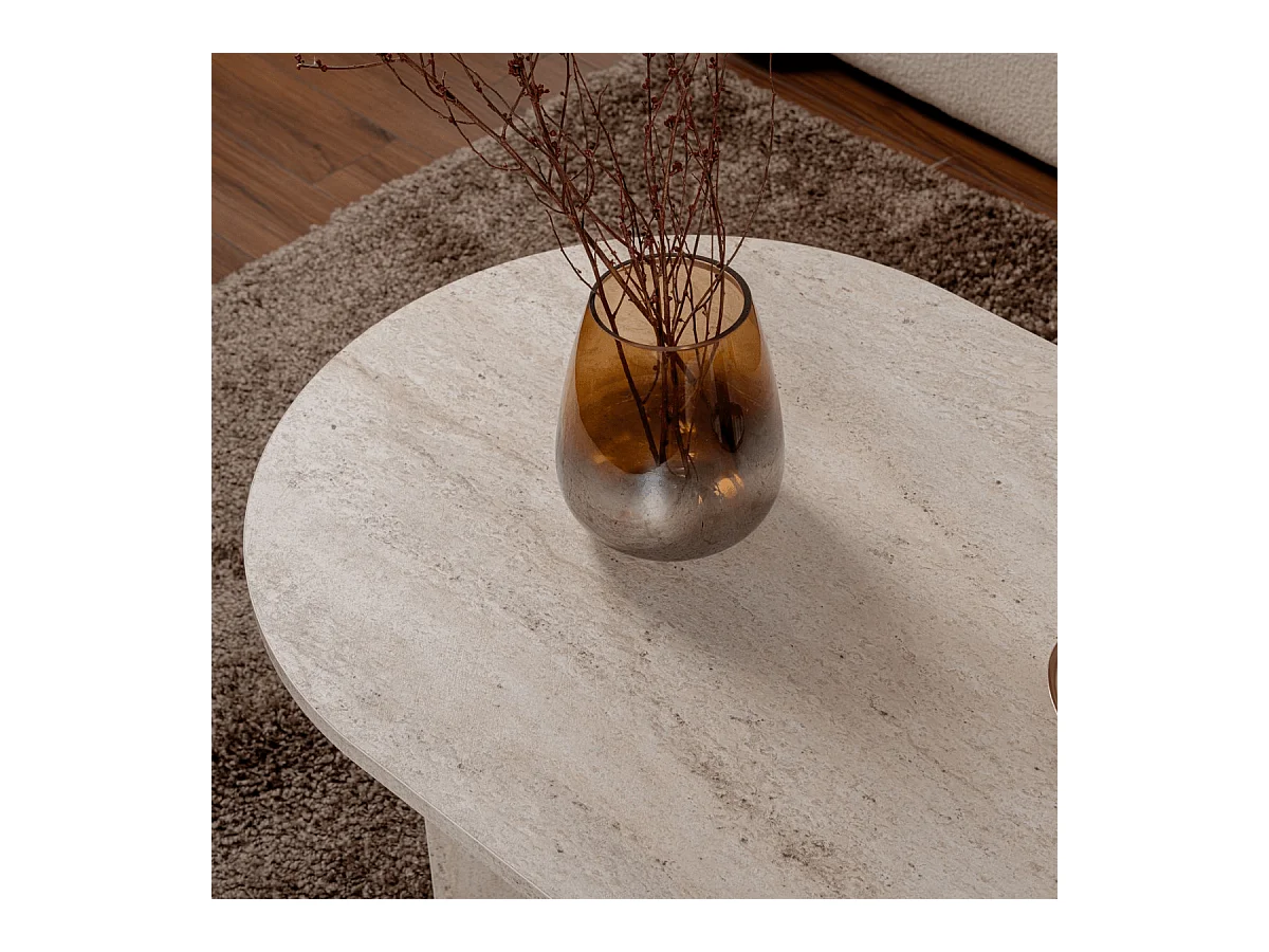 Ovale salontafel L119 cm - IRIS