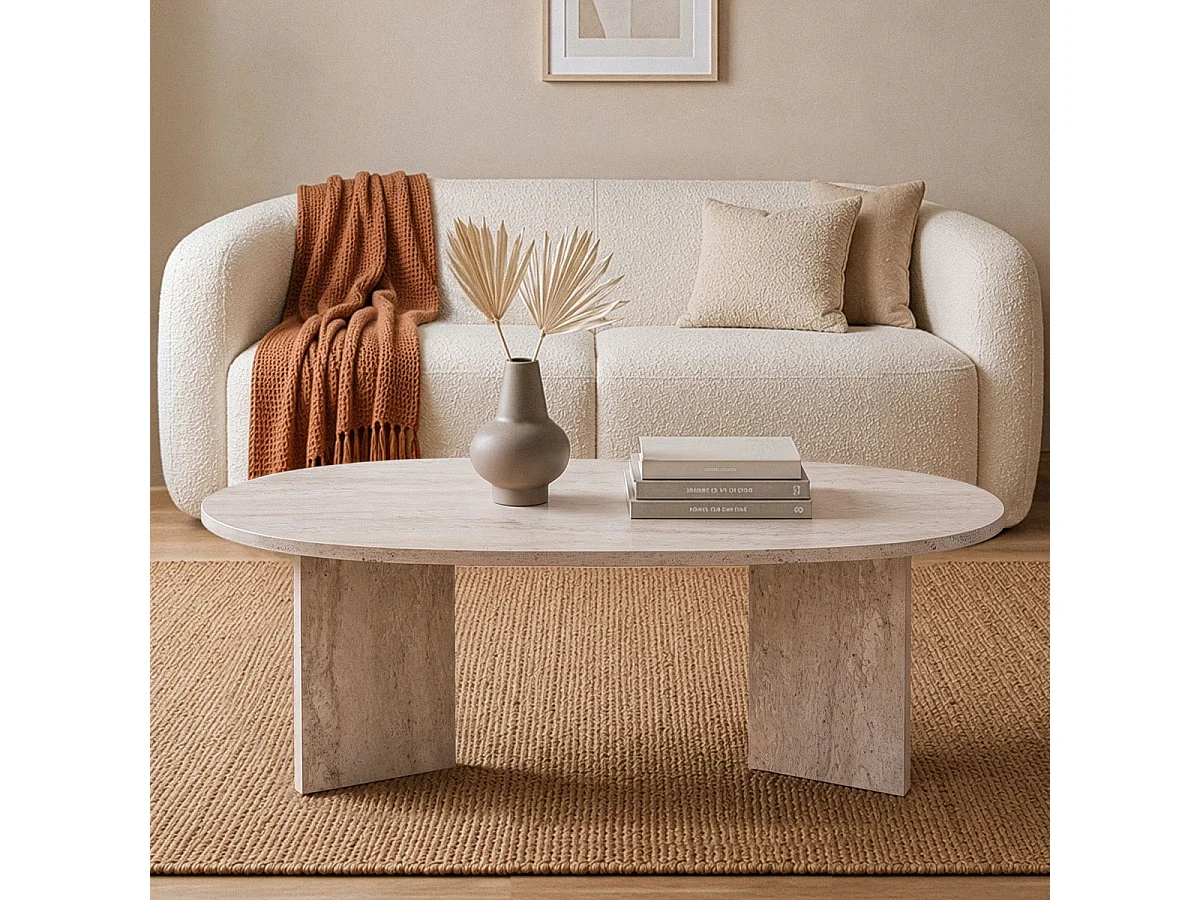 Ovale salontafel L119 cm - IRIS