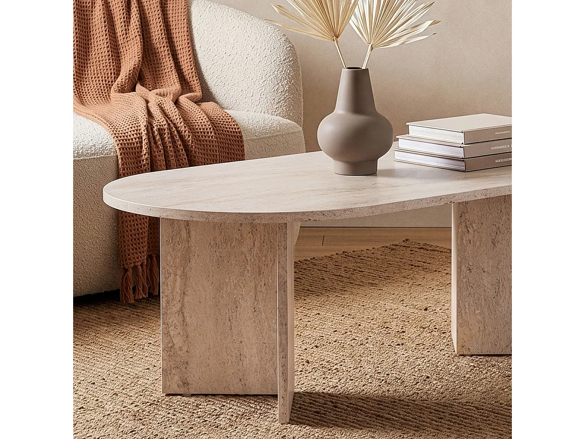 Ovale salontafel L119 cm - IRIS