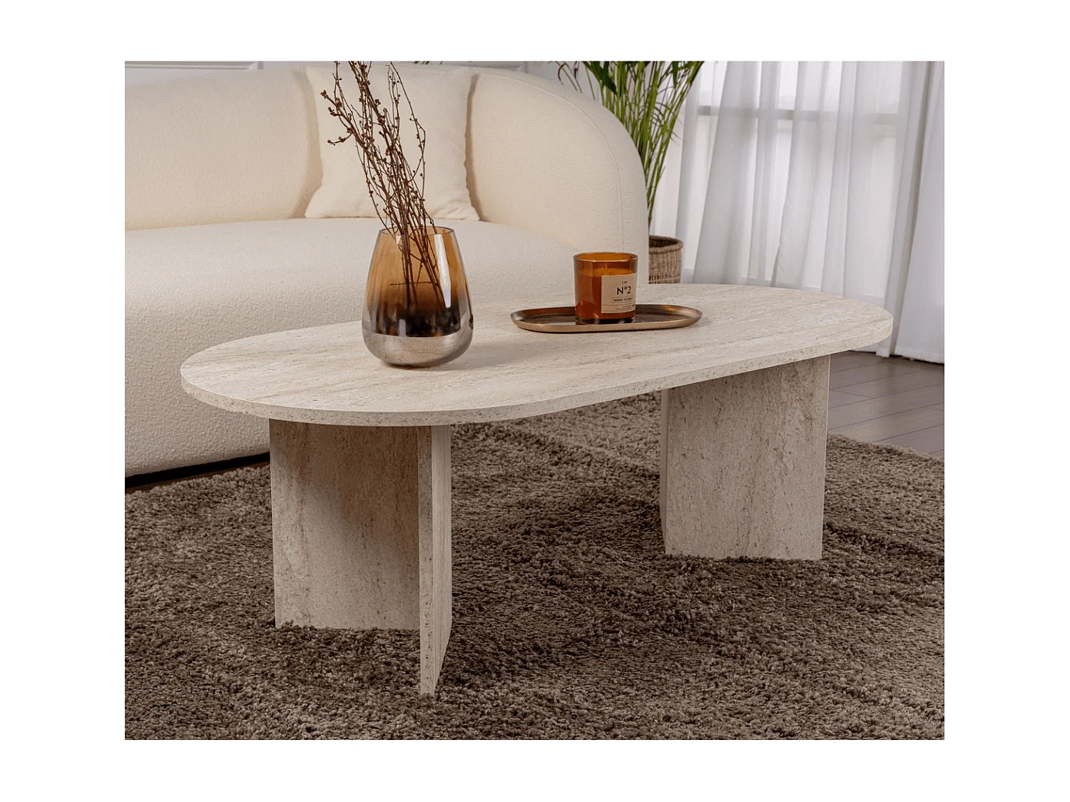 Table basse ovale L119 cm - IRIS