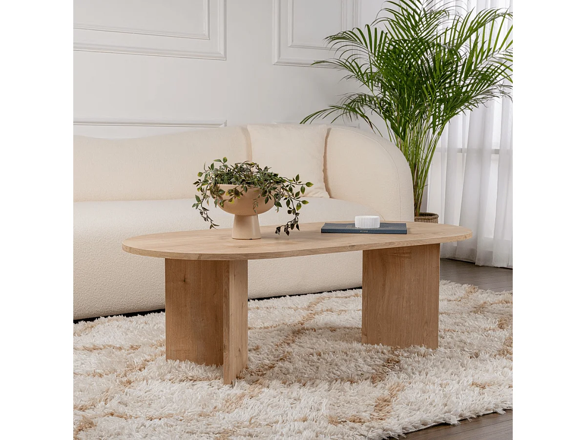 Ovaler Couchtisch L119 cm - IRIS