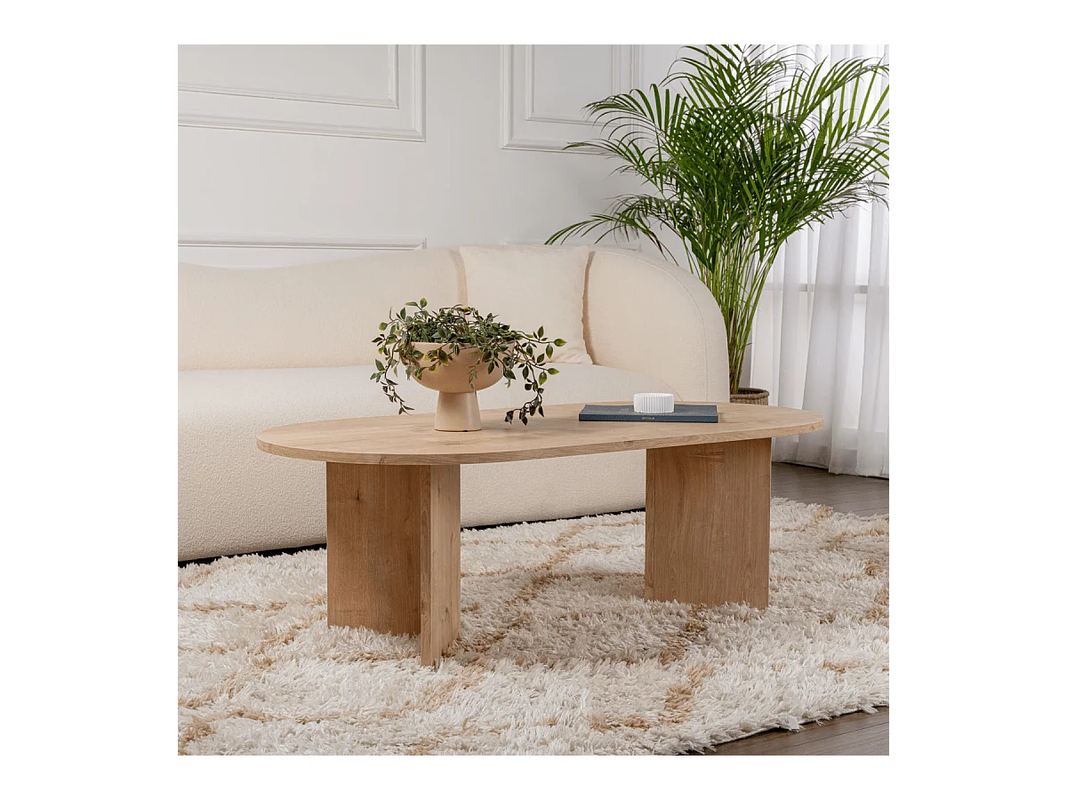 Ovale salontafel L119 cm - IRIS