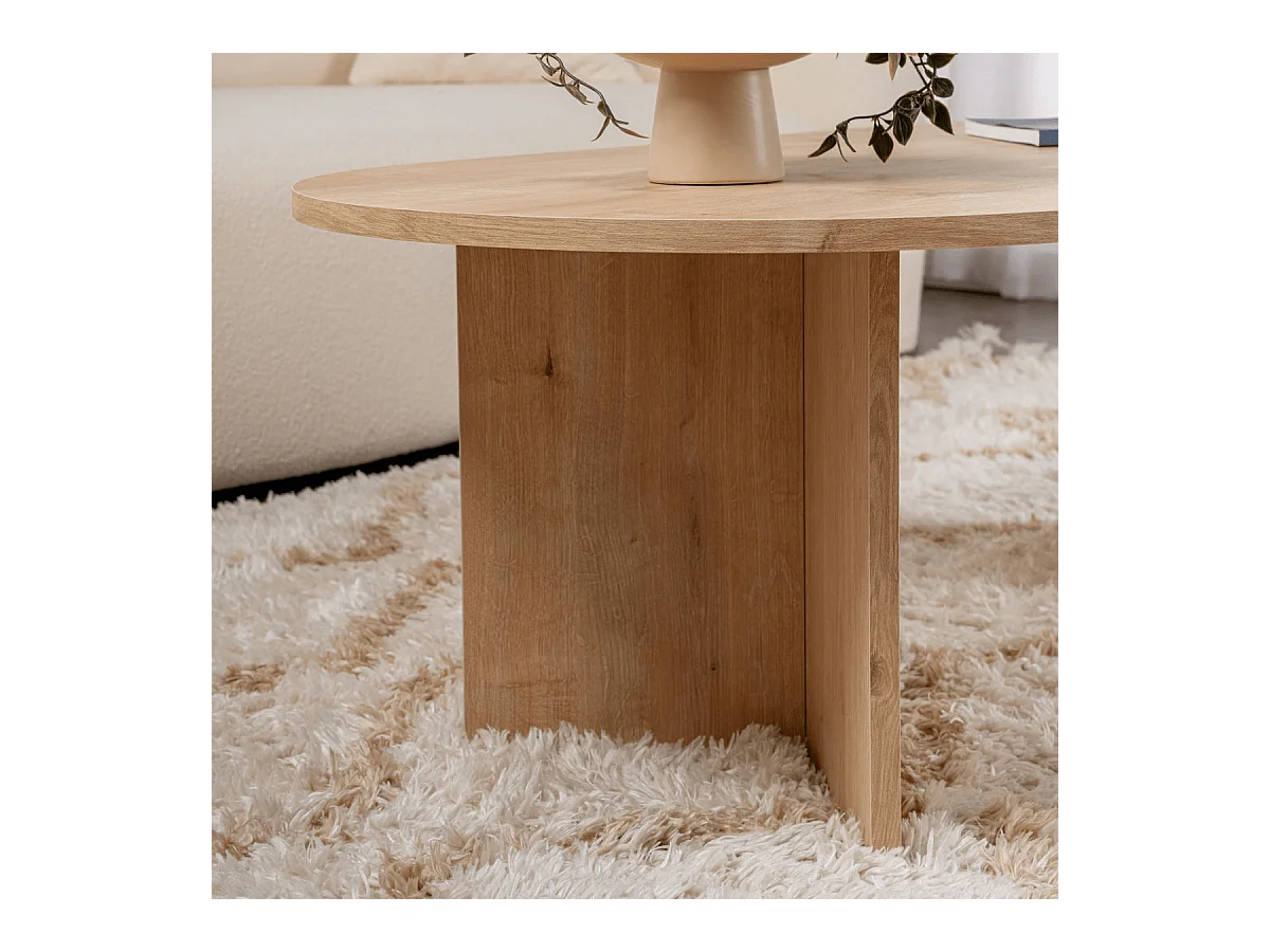 Ovale salontafel L119 cm - IRIS