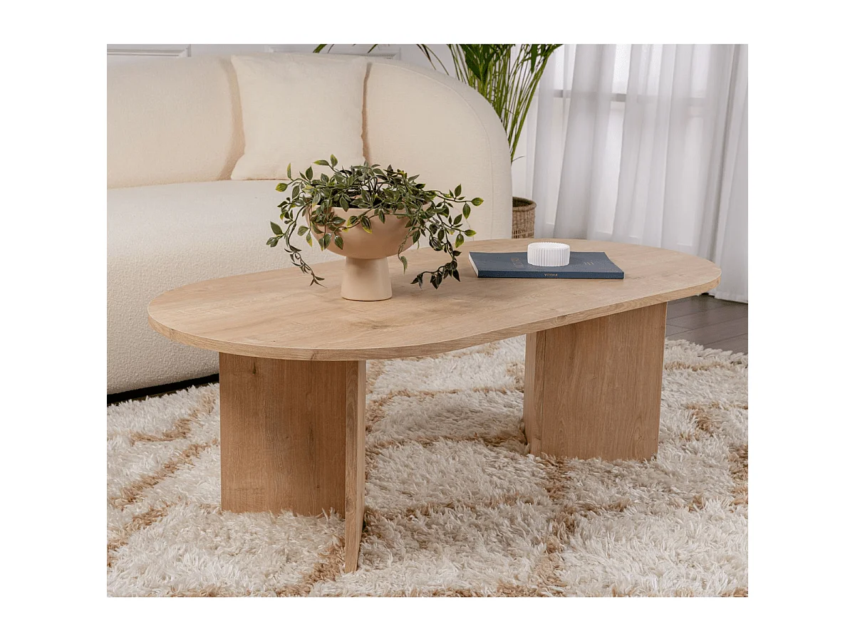 Ovaler Couchtisch L119 cm - IRIS