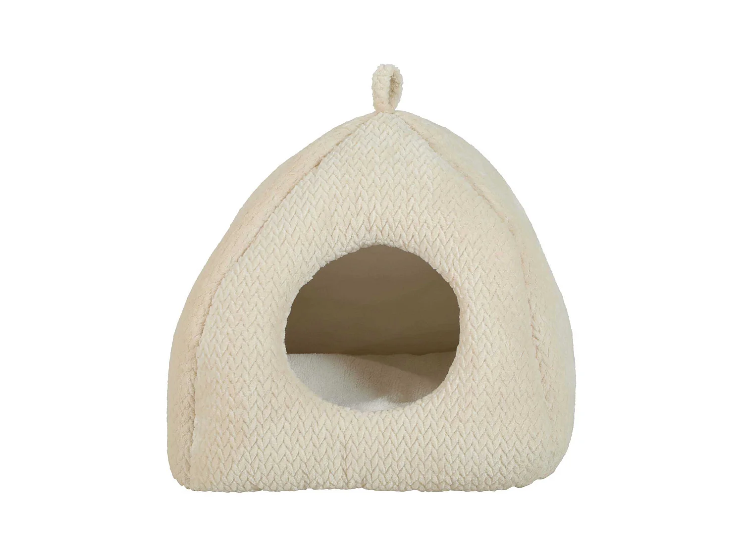 Igloo pour chat en fourrure Olympe 41 x 41 cm