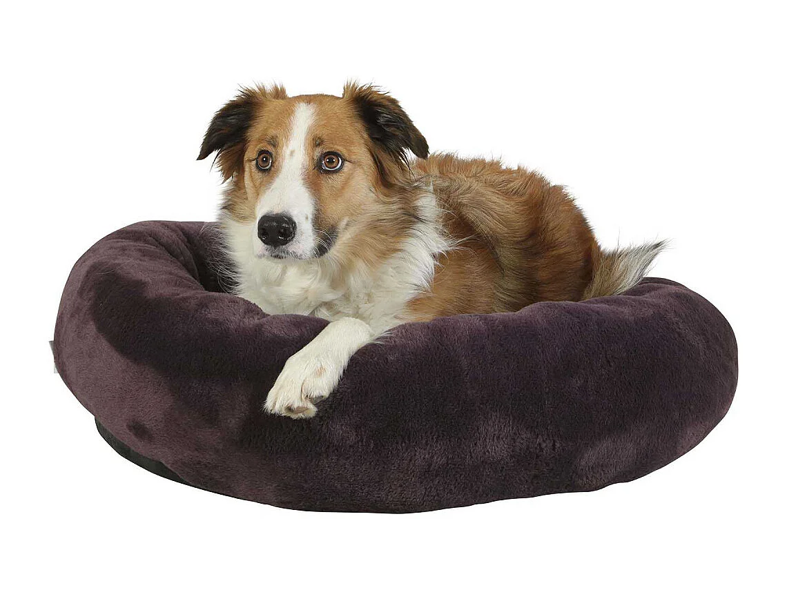 Coussin poils courts en polyester Noé 50 cm