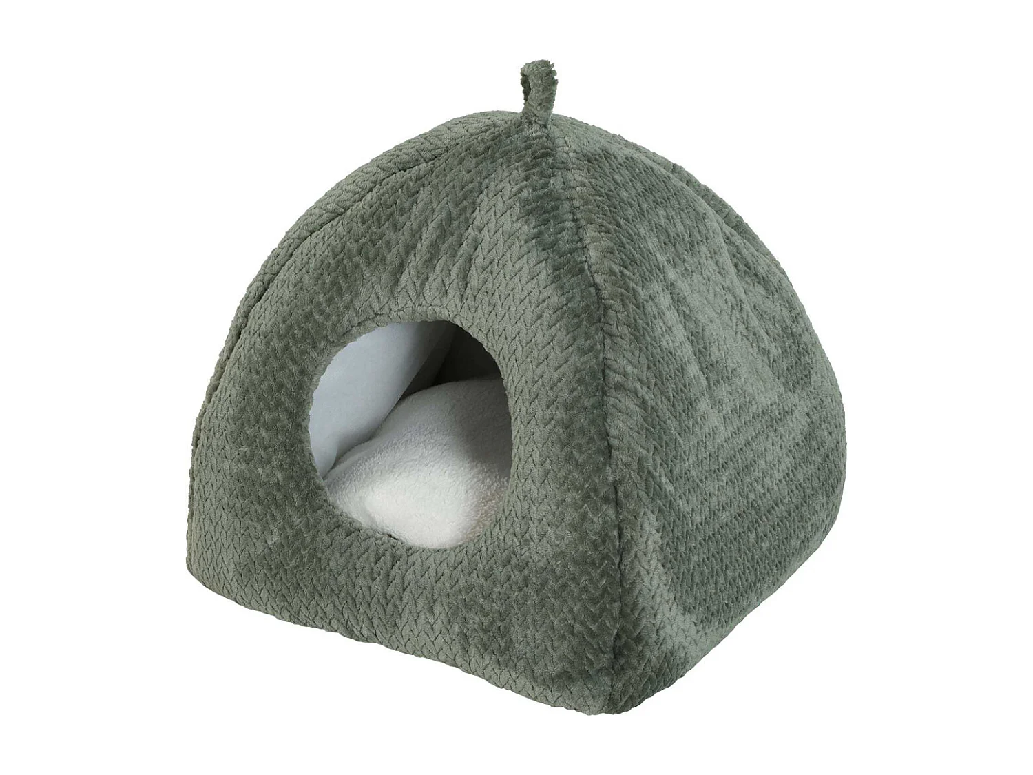 Igloo pour chat en fourrure Olympe 41 x 41 cm