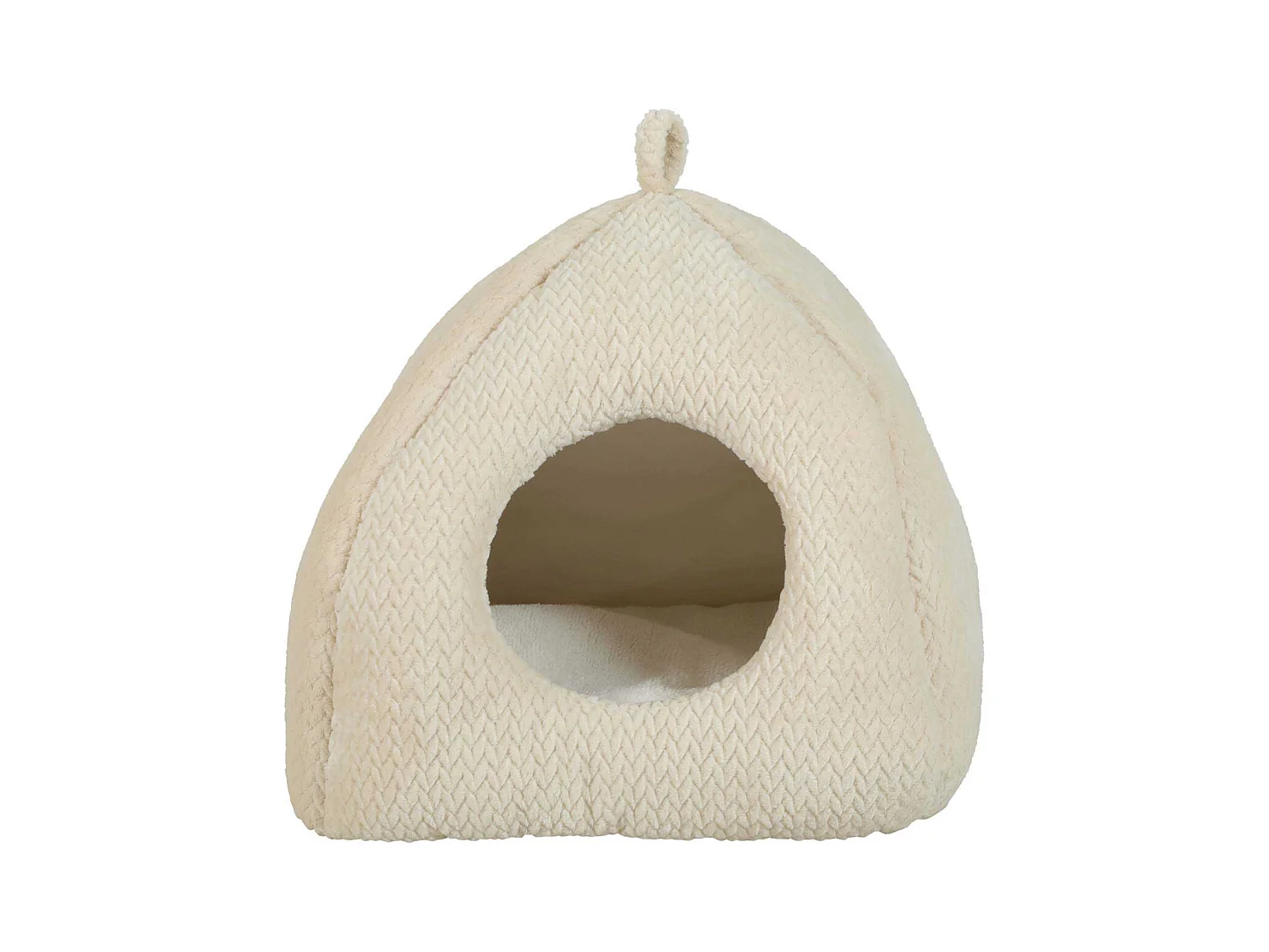 Igloo pour chat en fourrure Olympe 46 x 46 cm