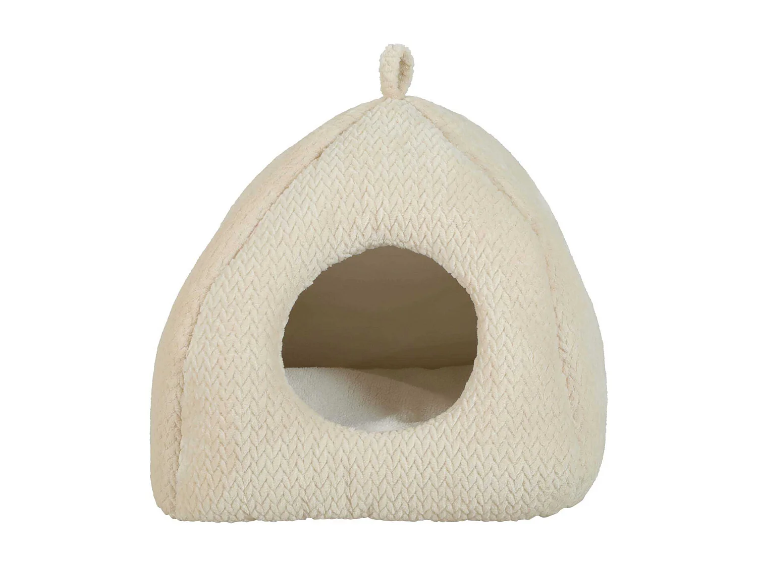 Igloo pour chat en fourrure Olympe 46 x 46 cm