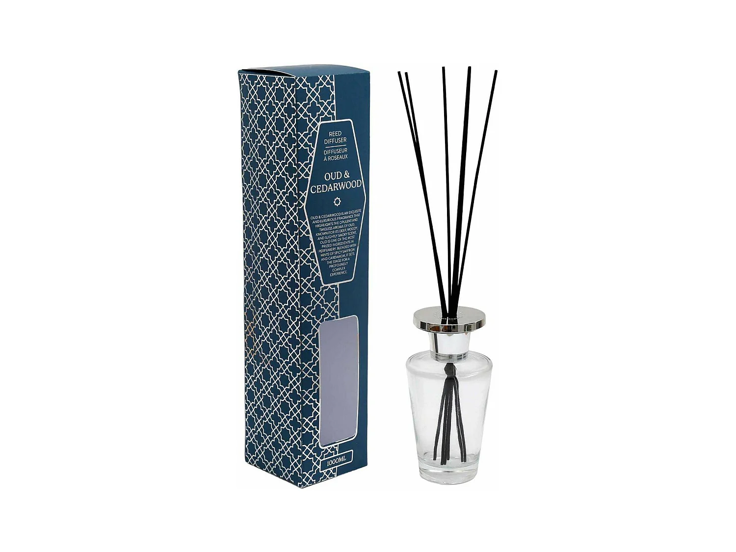 Diffuseur de parfum 1 litre Nature Senteur cèdre musc rose