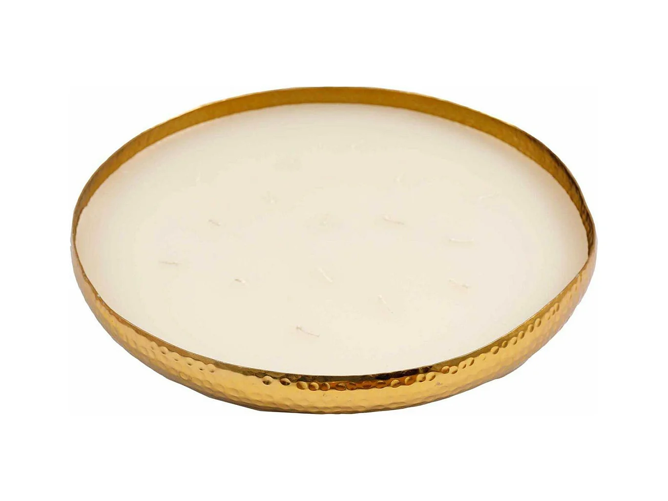 Bougie parfumée en aluminium doré 16 mèches