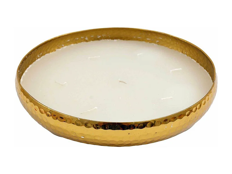 Bougie parfumée en aluminium doré 7 mèches