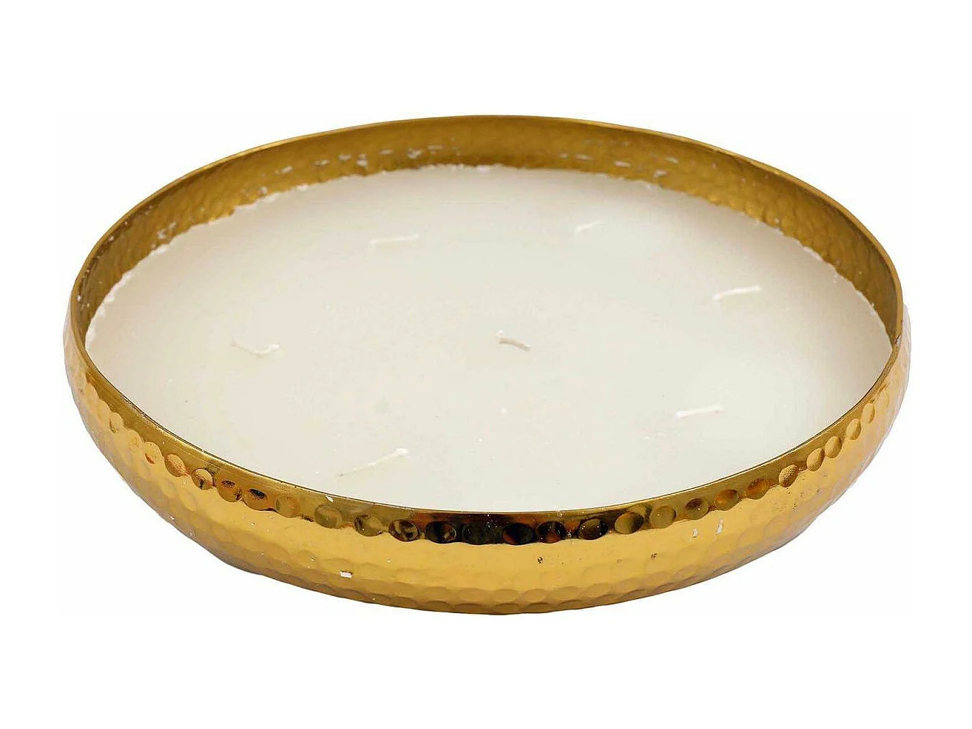 Bougie parfumée en aluminium doré 7 mèches