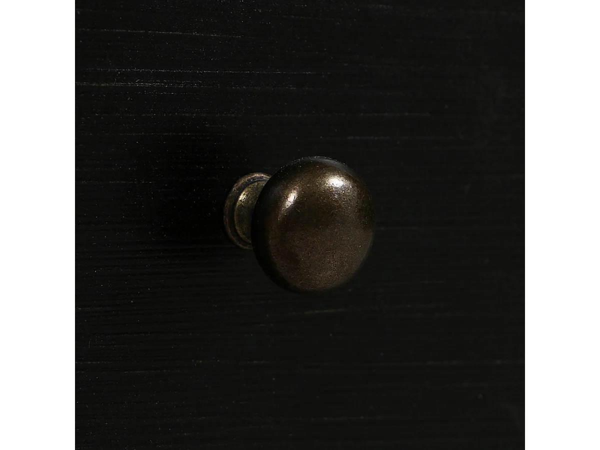 Vitrine louis xv Bois Noir - Manoir Interior's