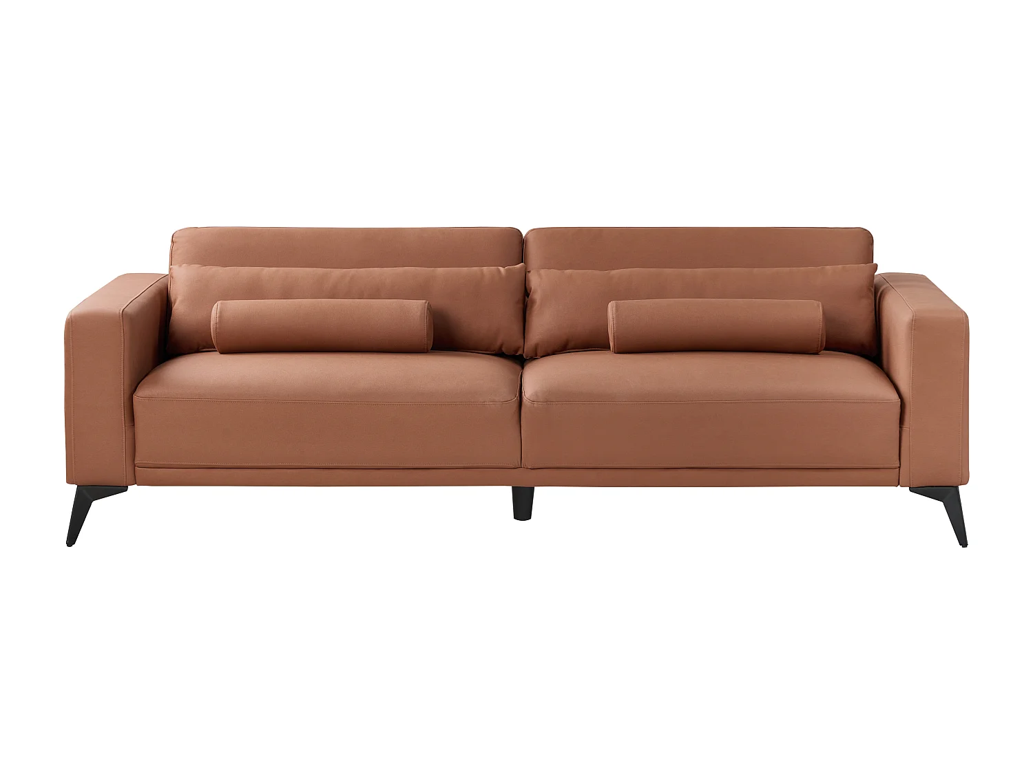 Bank ANGE Kunstleer Goudbruin 3-zitter