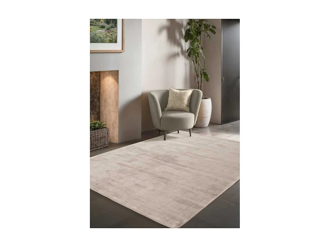 Tapis en viscose uni - LUXURY Beige 160*230