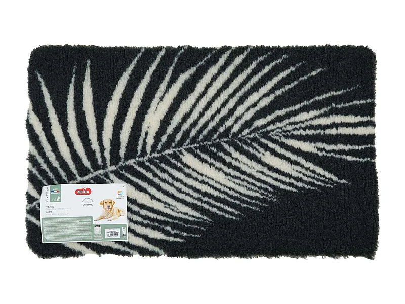 Tapis isolant en polyester recyclé Végétal 120 x 75 cm