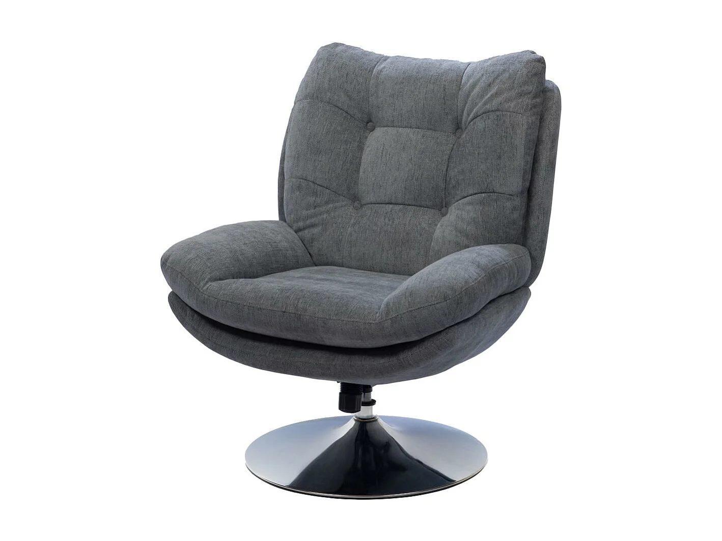 Fauteuil Magnum gris foncé Chrome
