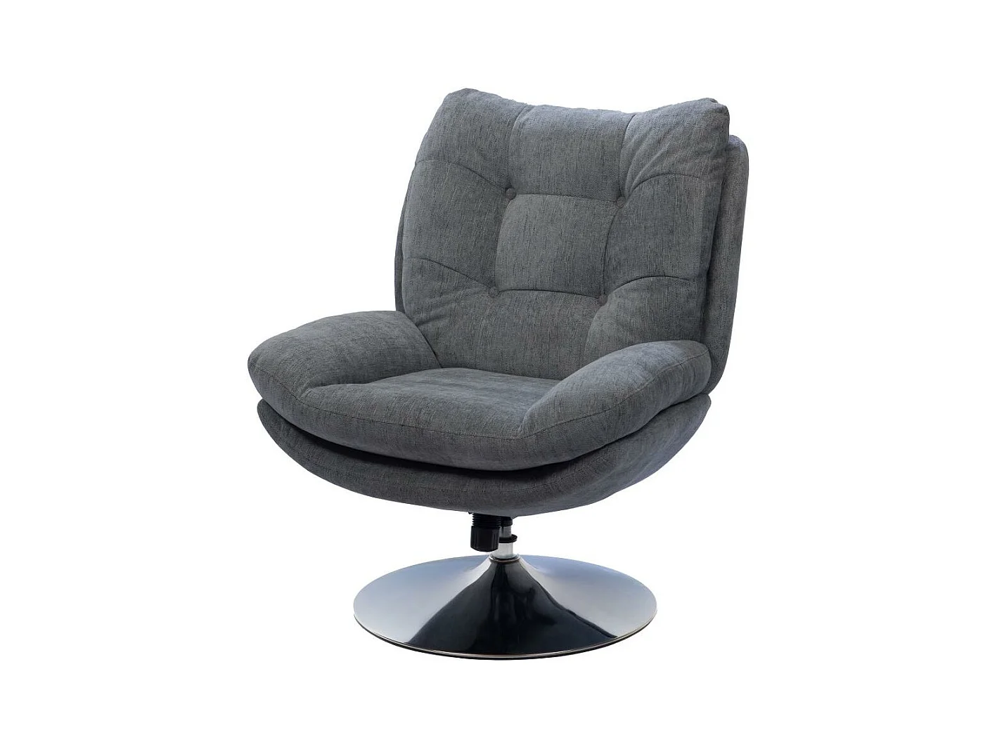 Fauteuil Magnum gris foncé Chrome