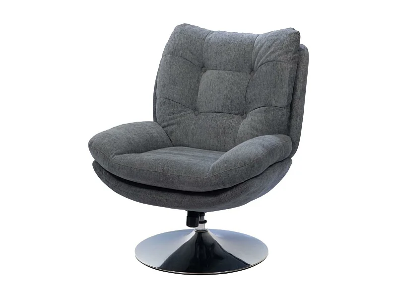 Fauteuil Magnum gris foncé Chrome