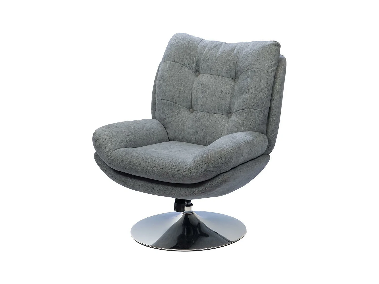 Fauteuil Magnum gris clair chrome