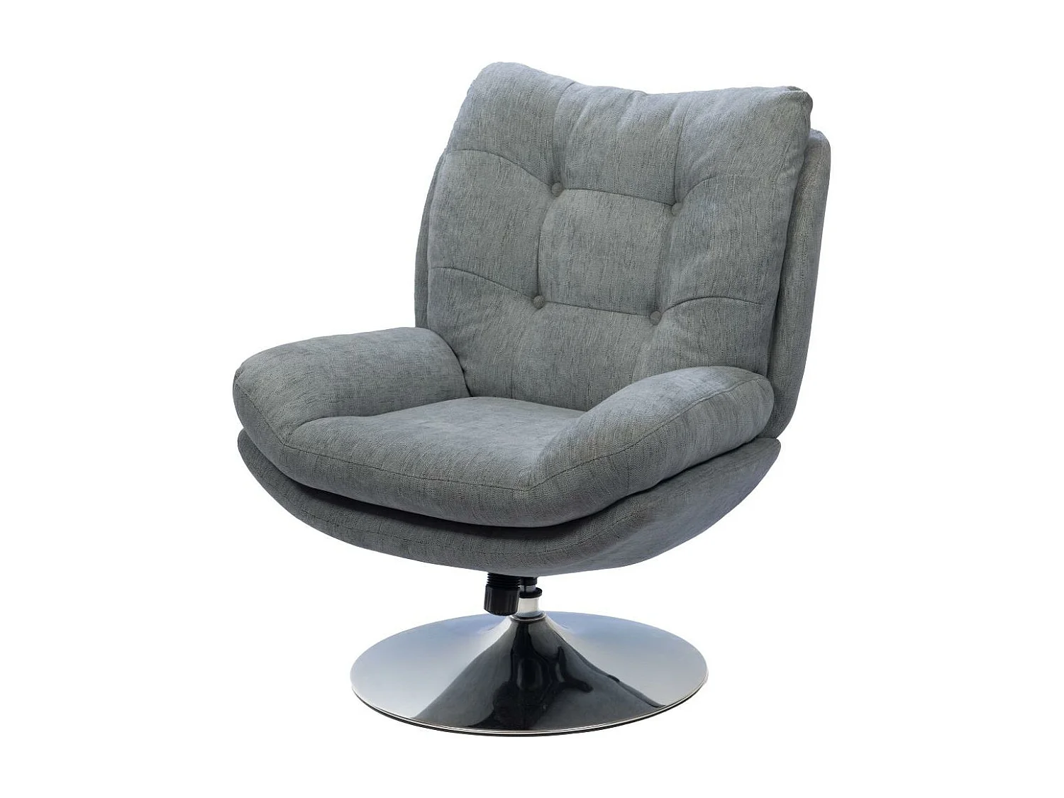 Fauteuil Magnum gris clair chrome