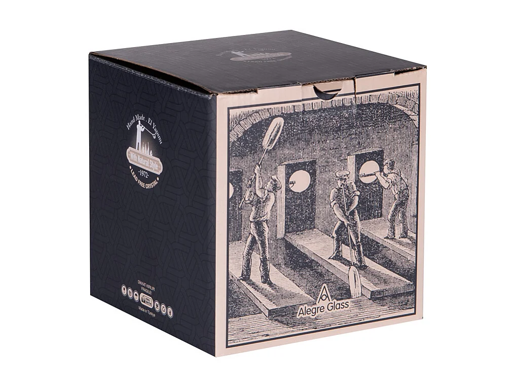 Coupe sur pied craquelé Noa 17x24 cm