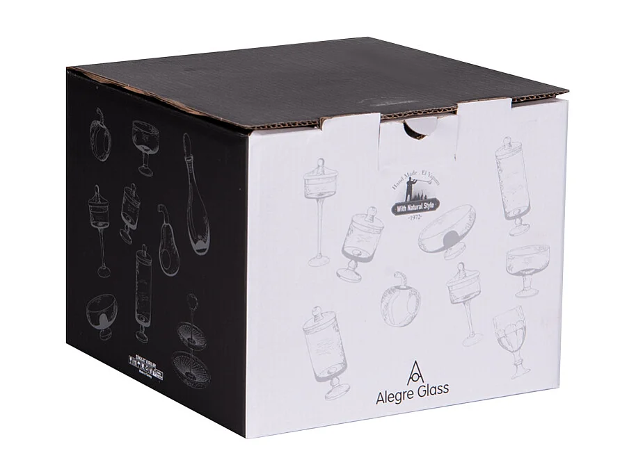 Coupe sur pied craquelé Noa 13x19 cm