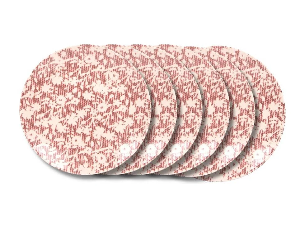 Assiette à dessert Léa rouge 21 cm (lot de 6)