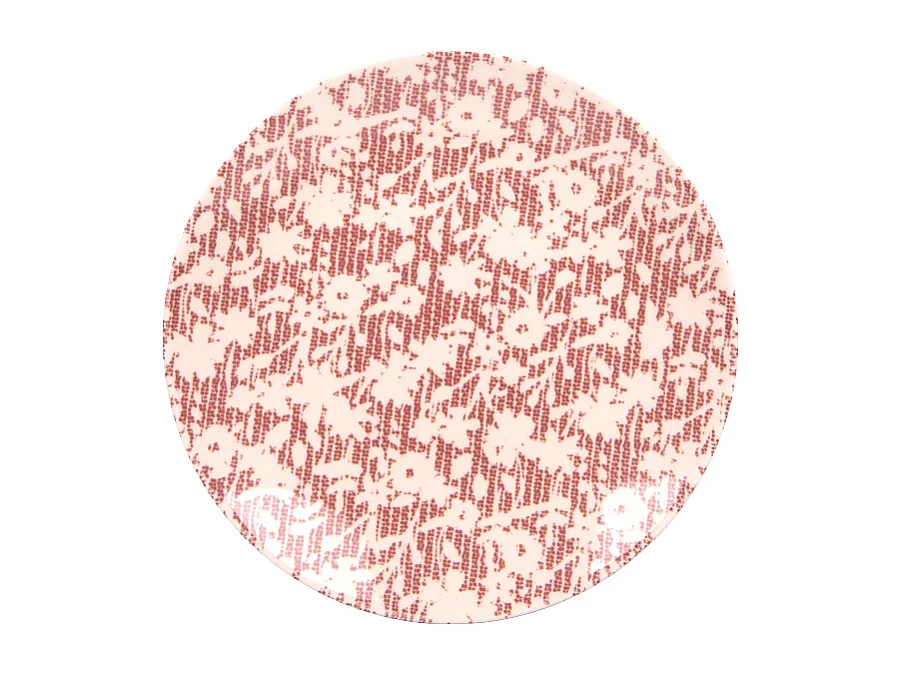 Assiette à dessert Léa rouge 21 cm (lot de 6)