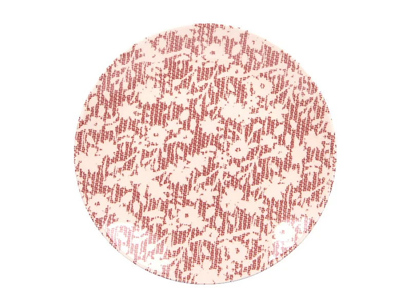 Assiette à dessert Léa rouge 21 cm (lot de 6)