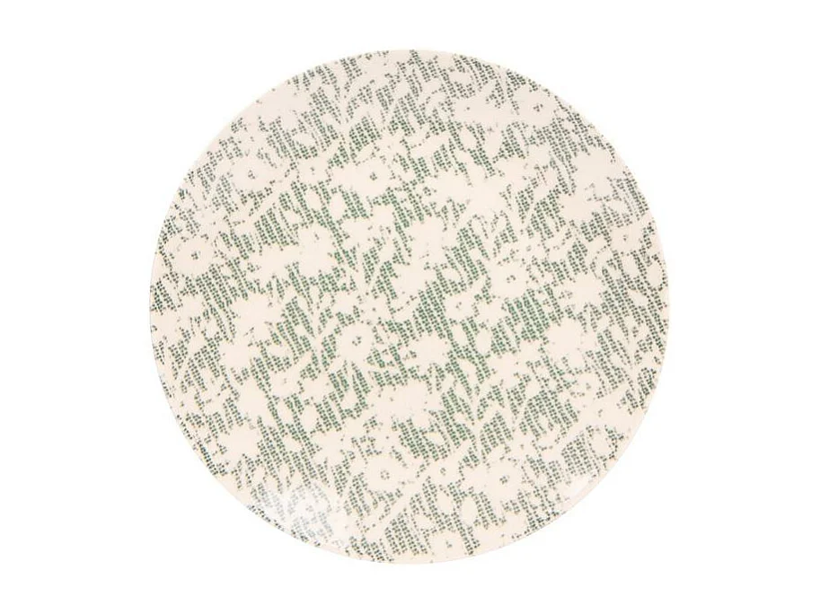 Assiette à dessert Léa verte 21 cm (lot de 6)