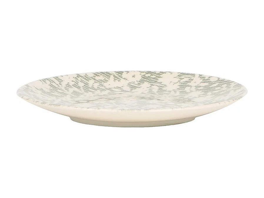 Assiette plate Léa verte 27 cm (lot de 6)