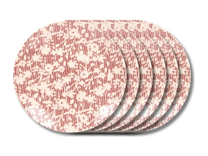 Assiette plate Léa rouge 27 cm (lot de 6)