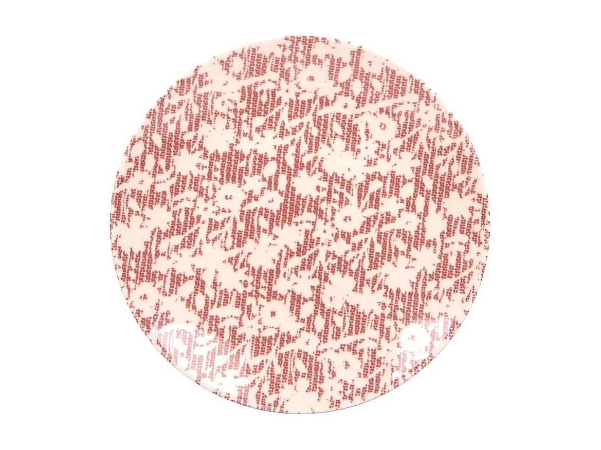 Assiette plate Léa rouge 27 cm (lot de 6)