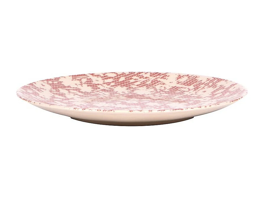 Assiette plate Léa rouge 27 cm (lot de 6)